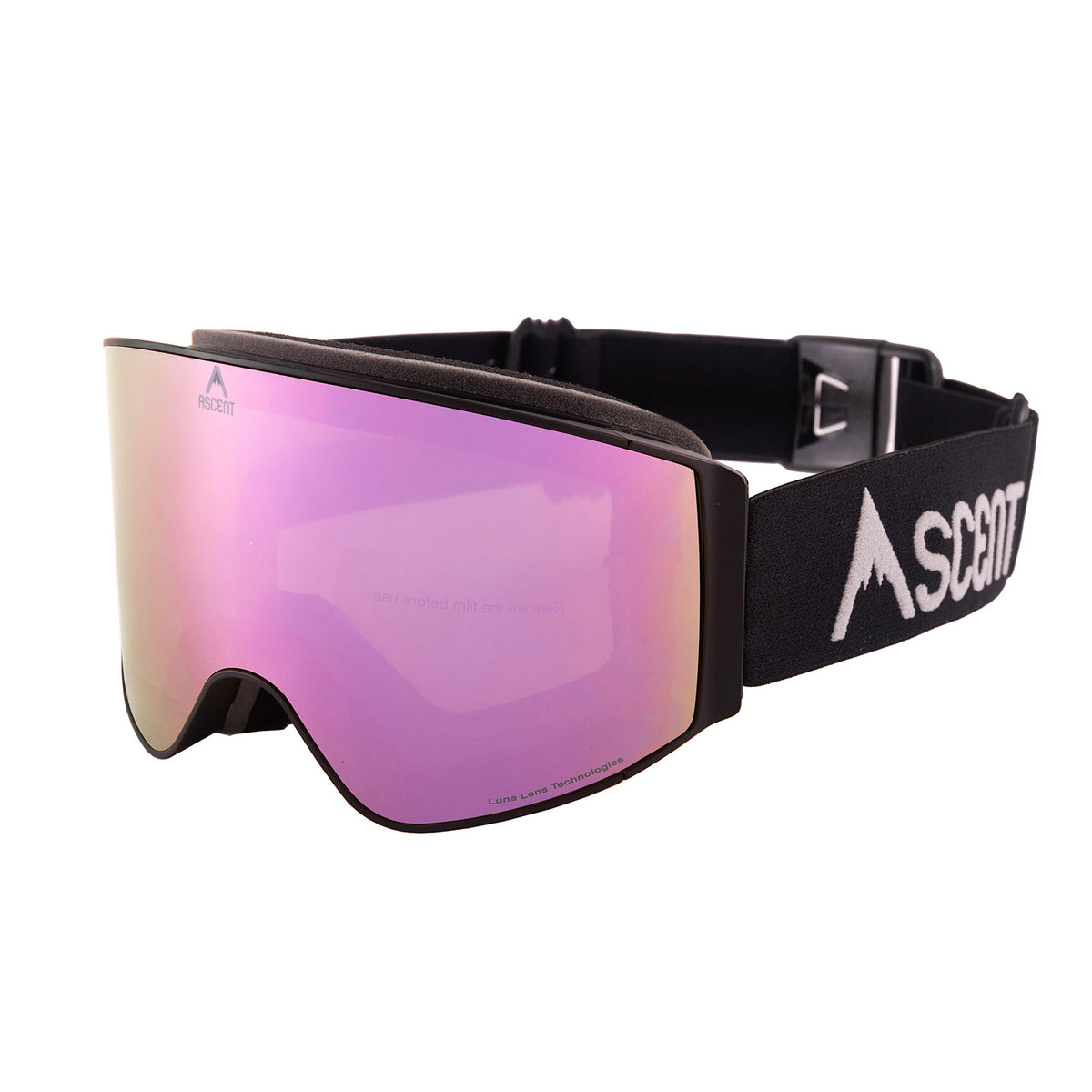 NEW 2026 Ascent HX55 Motown Magnetic Lens Goggles - Large/Mid/Wide-with clip strap